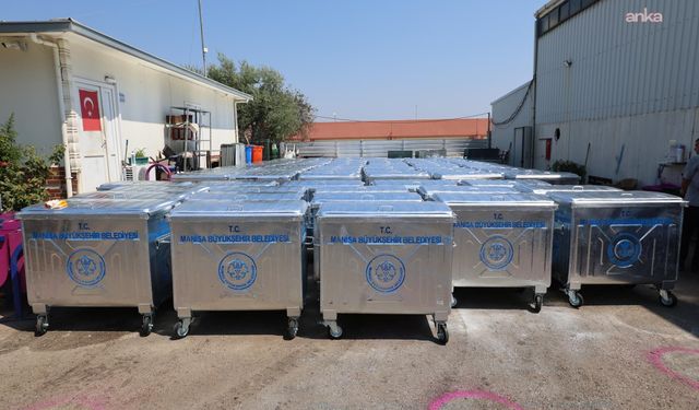 Manisa Büyükşehir Belediyesi'nden Şehzadeler'e 220 yeni çöp konteyneri desteği