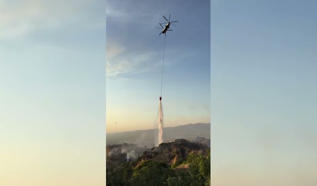 Manisa'da makilik alandaki yangın kontrol altına alındı