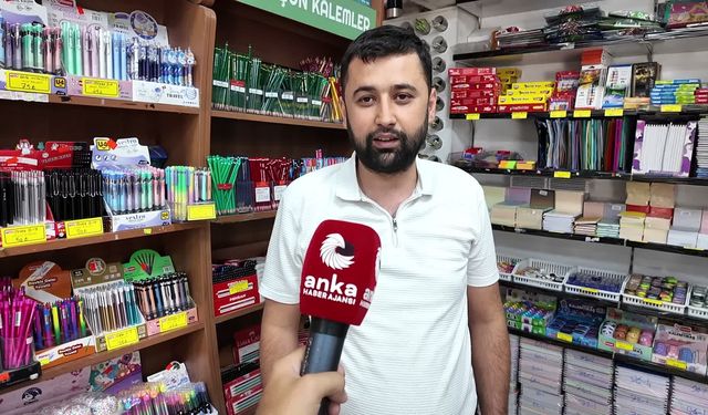 Ankara Polatlı'da kırtasiye esnafı AVM ve büyük marketler nedeniyle iş yapamamaktan dert yandı