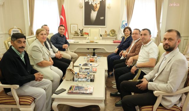 Eskişehir Büyükşehir Belediye Başkanı Ünlüce'den, Sivrihisar Belediye Başkanı Dökmeci'ye ziyaret