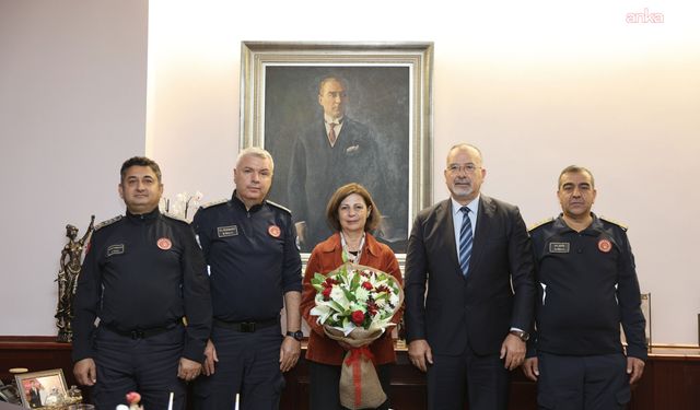 Eskişehir İtfaiyesinden Başkan Ünlüce'ye 'yıl dönümü' ziyareti