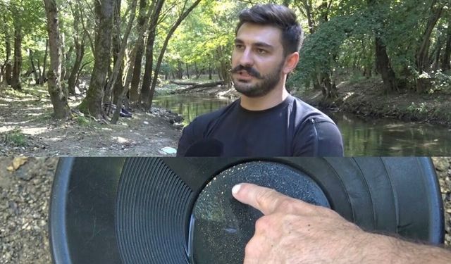 Bursa’da altın aramayı mesleğe dönüştürdü