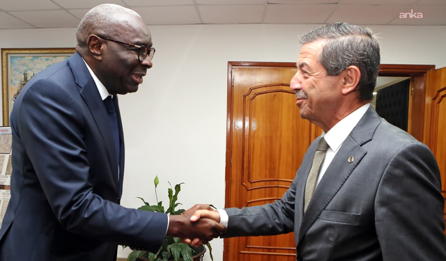 KKTC Dışişleri Bakanı Ertuğruloğlu, BM Genel Sekreteri'nin Kıbrıs Özel Temsilcisi Diagne ile görüştü