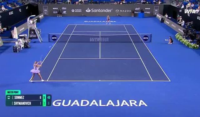 Milli tenisçi Zeynep Sönmez, Guadalajara Open'da ikinci tura yükseldi