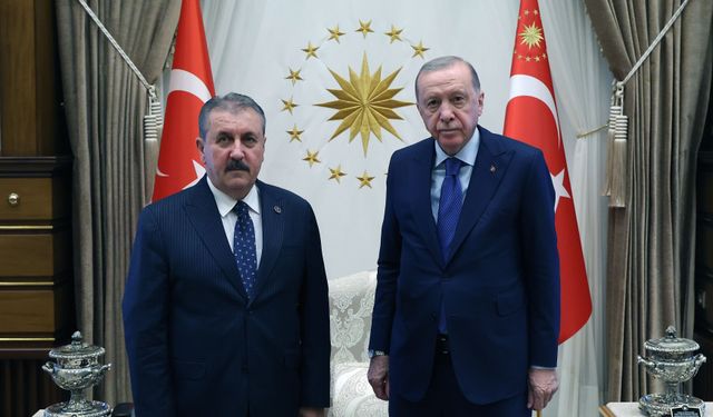 Mustafa Destici, Cumhurbaşkanı Erdoğan ile görüştü