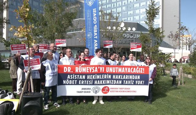 Ankara Tabip Odası, 5 yıl önce yaşamını yitiren Dr. Rümeysa Berin Şen'i andı