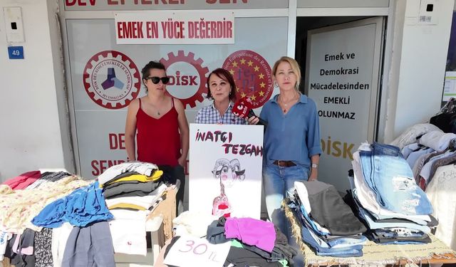 Bodrum'da kadınlardan 'İnatçı tezgahı' ile dayanışma