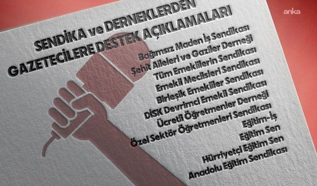 Hak mücadelesi veren örgütler gazetecilerin eylemi için dayanışma çağrısında bulundu