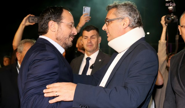 KKTC Cumhurbaşkanı Erhürman ve GRKY lideri Hristodulidis Pile Barış Festivali'nde buluştu