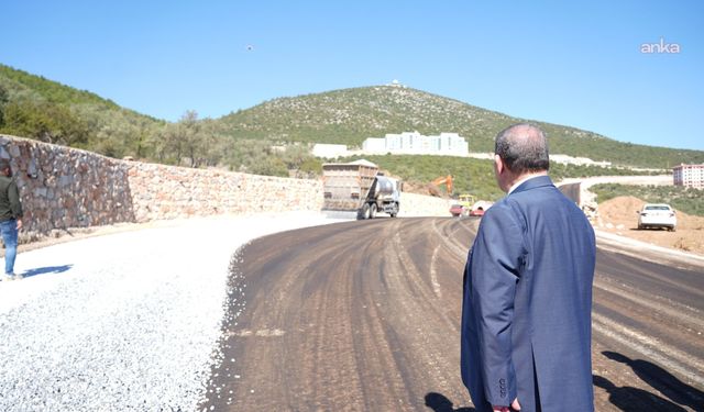 Milas Devlet Hastanesi yolunda asfaltlama çalışmaları başladı