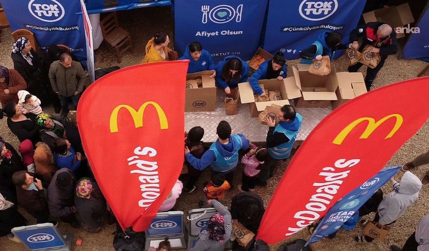 McDonald's Türkiye, Sivil Toplum için Destek Vakfı ve TOKTUT Derneği, ramazan dayanışmasını Hatay'a taşıdı