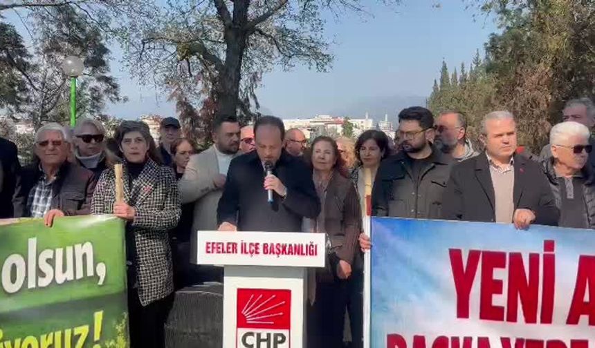 CHP Efeler İlçe Başkanı Erçetin'den fidanlık alana adliye binası yapılması kararına tepki: Elinizdeki tüm imkânlara rağmen şehrin göbeğindeki bu 50 dönümlük alana mı göz diktiniz