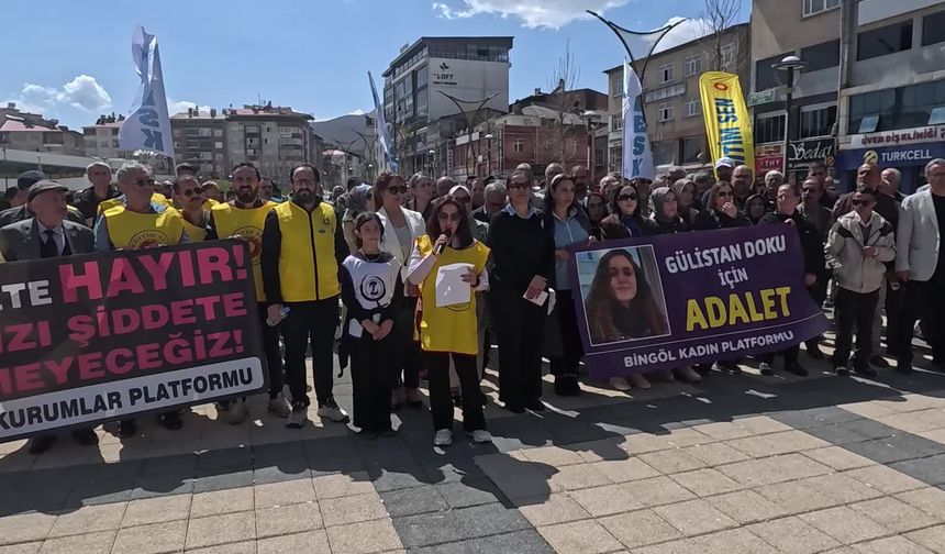Bingöl'de Gülistan Doku eylemi: Gerçek suçlular açığa çıkana kadar bir adım geri atmayacağız