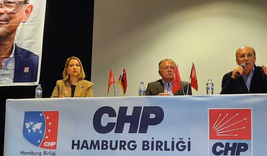 CHP Hamburg Birliği tarafından düzenlenen panelde konuşan Muharrem İnce: Türkiye demokrasi açısından zor bir dönemden geçiyor