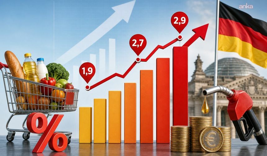Almanya'da enflasyon Nisan'da yüzde 2,9'a yükseldi