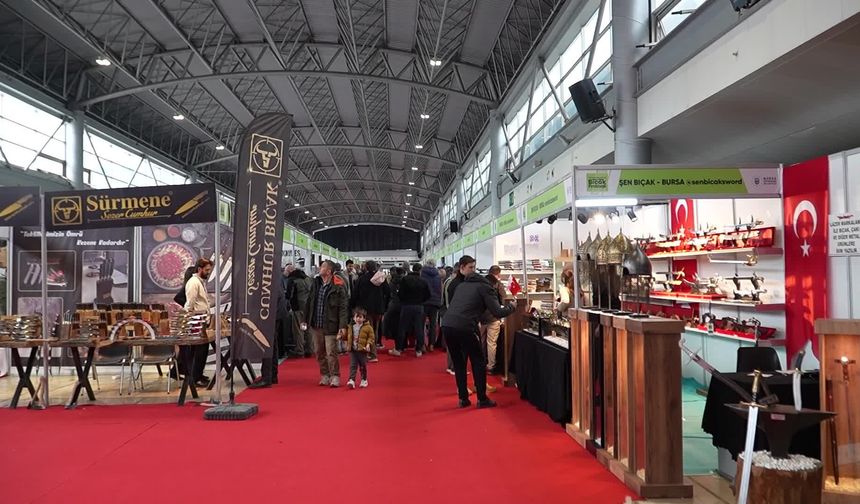 Bursa'nın 700 yıllık bıçakları, 3. Uluslararası Bursa Bıçak Festivali'nde vitrine çıktı