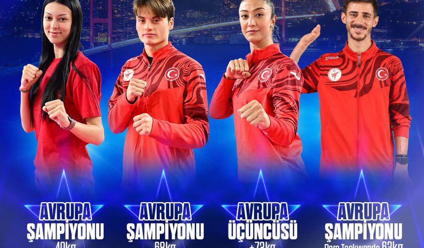 İBB Spor'da Avrupa'da iki madalya