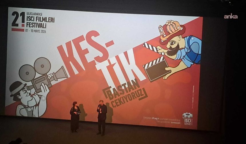 İşçi Filmleri Festivali 'Kestik Baştan Çekiyoruz' sloganıyla başladı