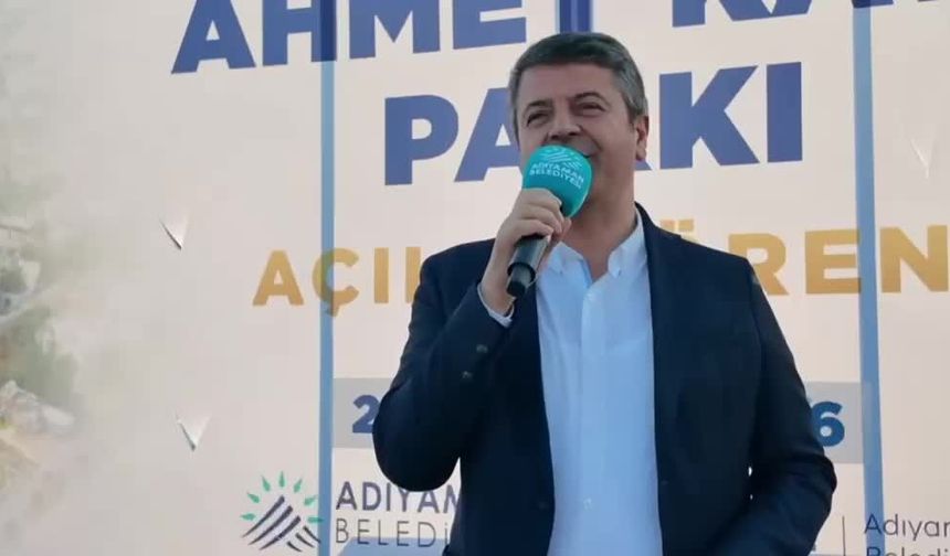 Adıyaman Belediyesi, Ahmet Kaya Parkı'nı hizmete açtı