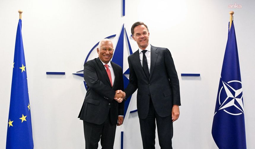 Antonio Costa, NATO Genel Sekreteri Rutte ile bir araya geldi