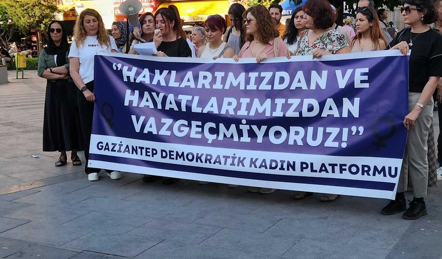  Gaziantep Demokratik Kadın Platformu'ndan 12. Yargı Paketi'ne tepki