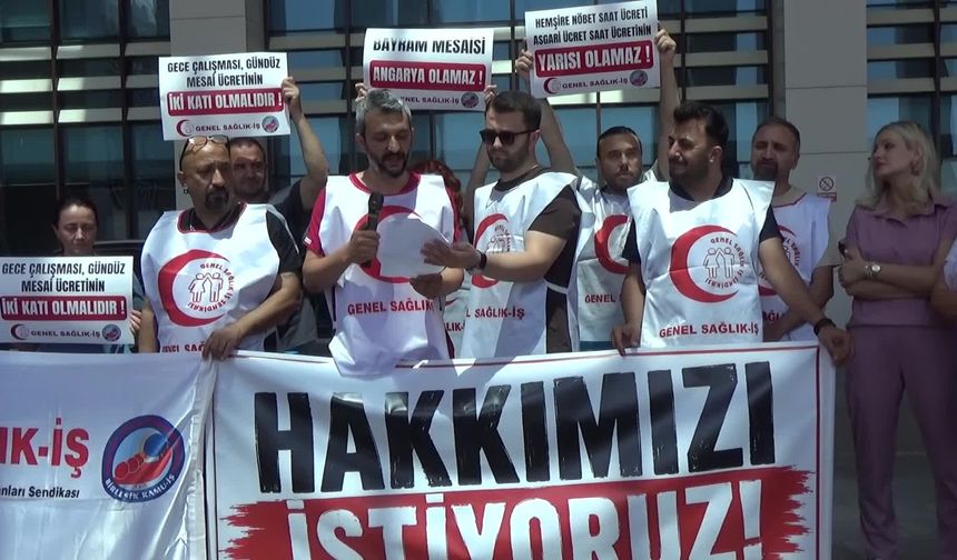 Genel Sağlık-İş Sendikası'ndan Edirne'de basın açıklaması
