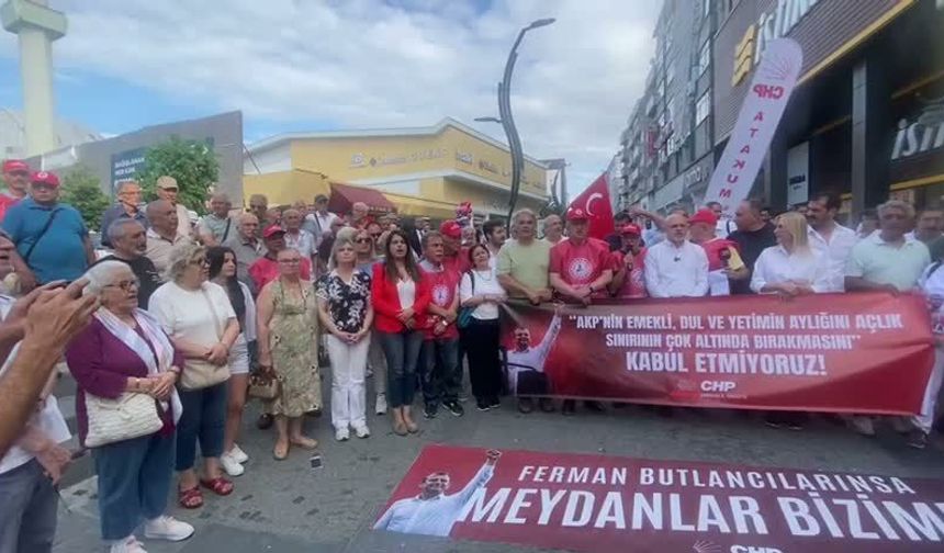 Görevden alınan CHP Samsun İl Örgütü'nün basın açıklaması: Emekli aylıkları yükseltilsin