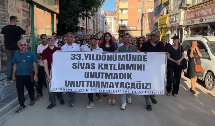 Tunceli'de Madımak anması: Katliam göz göre göre gerçekleştirildi