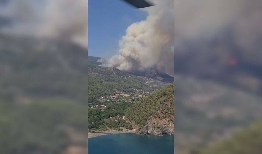 Fethiye Göcek'teki orman yangınına müdahale güçlendirildi: Hava ve kara ekipleri artırıldı