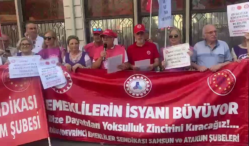 Samsun'daki emekliler: Bu sefalet düzenini kabul etmiyoruz