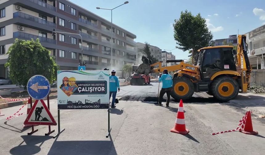 Adıyaman Belediyesi, 1. Çevre Yolu'nda asfalt mesaisine başladı