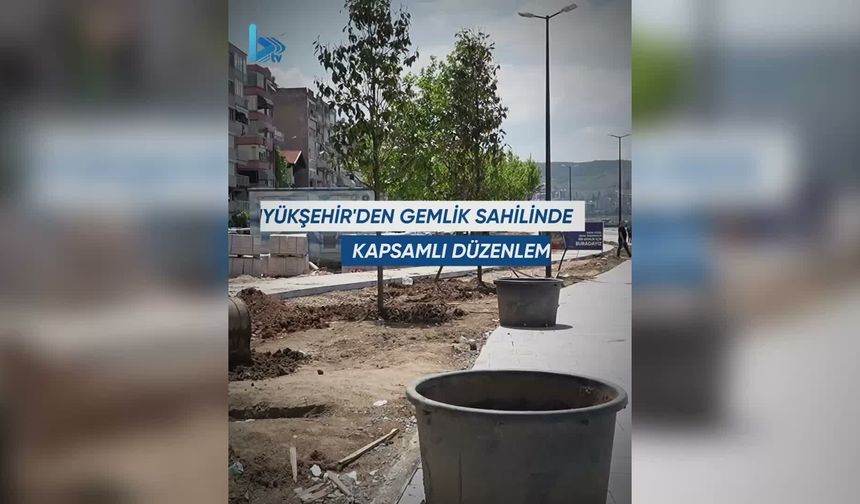 Bursa Büyükşehir Belediyesi'nden Gemlik sahilinde 47 bin metrekarelik dönüşüm