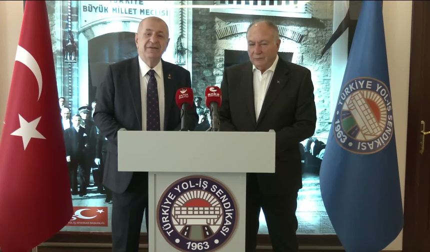 Ümit Özdağ, Yol-İş Sendikası'nı ziyaret etti... Özdağ: 'Otoyollar ve köprüler satılarak iktidara fon oluşturulmaya çalışılıyor'