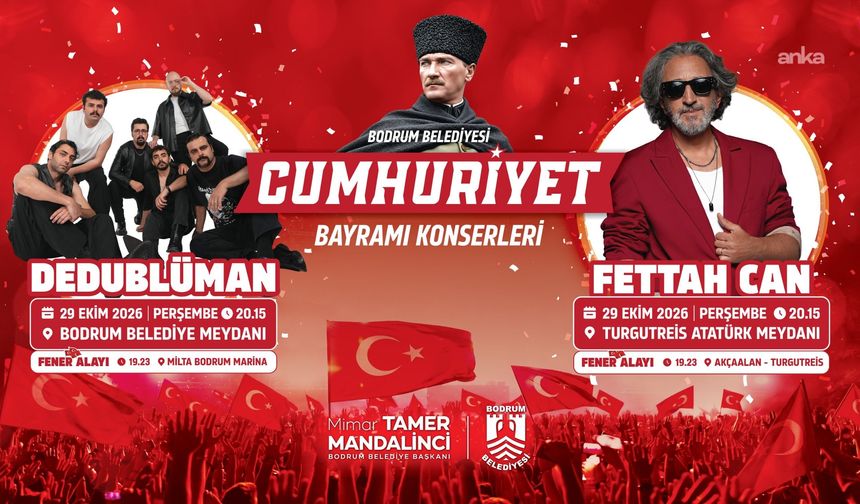 Bodrum'da 29 Ekim coşkusu fener alayı ve konserlerle yaşanacak