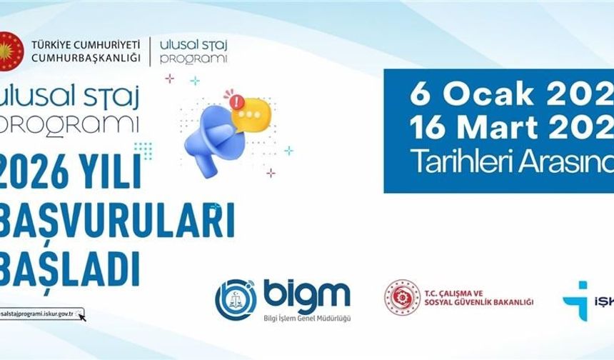 Üniversitelilere staj fırsatı! Başvurular başladı