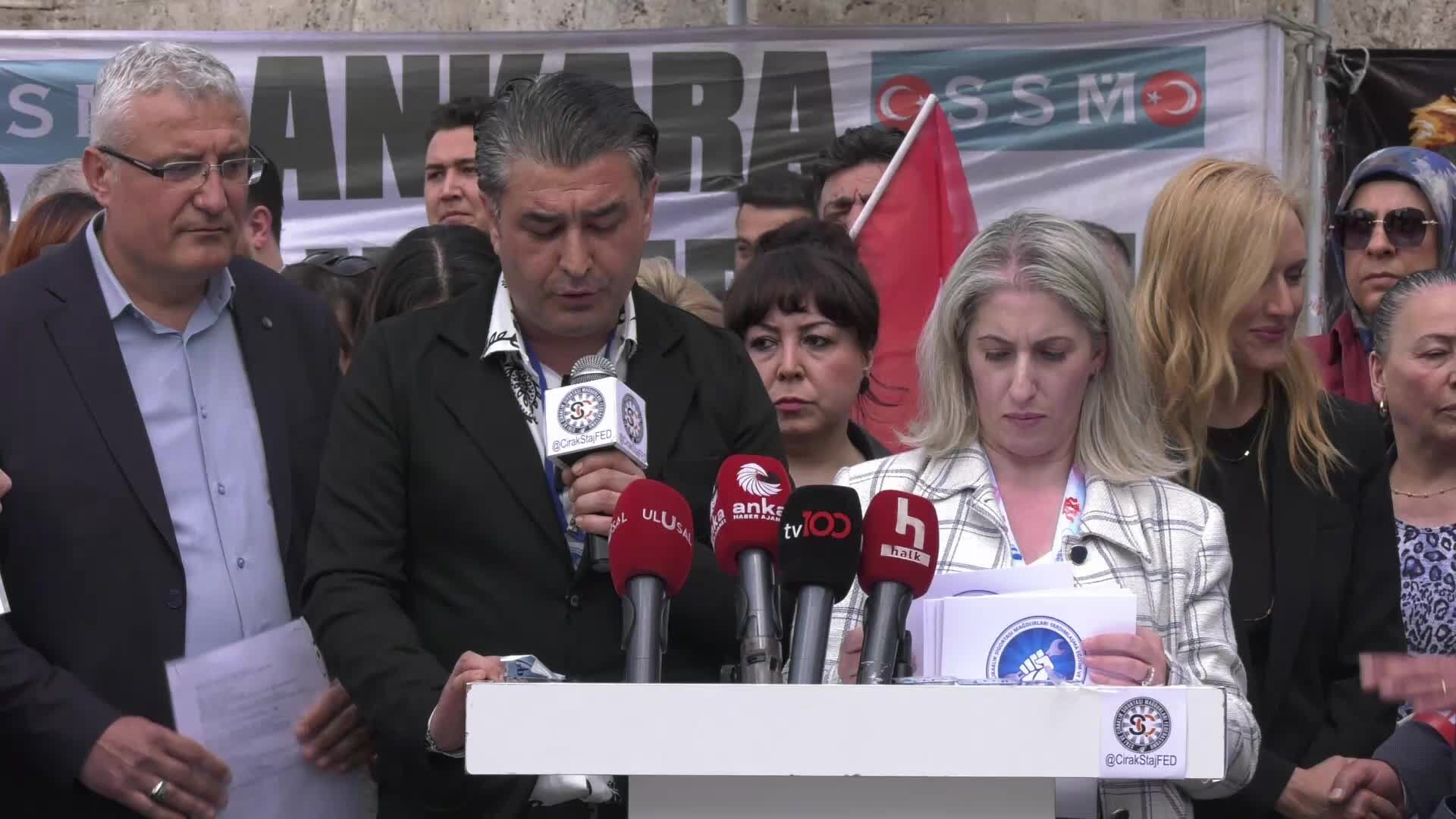 Staj ve çıraklık sigortası mağdurlarından 'Büyük Ankara Buluşması': 'Sadece hakkımızı istiyoruz'