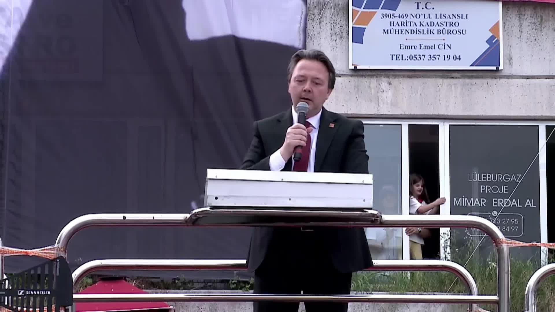 Lüleburgaz Halk Buluşması... CHP İl Başkanı Terzi: Ne mutlak butlan kararlarınız ne siyasi baskılarınız bize geri adım attıramaz