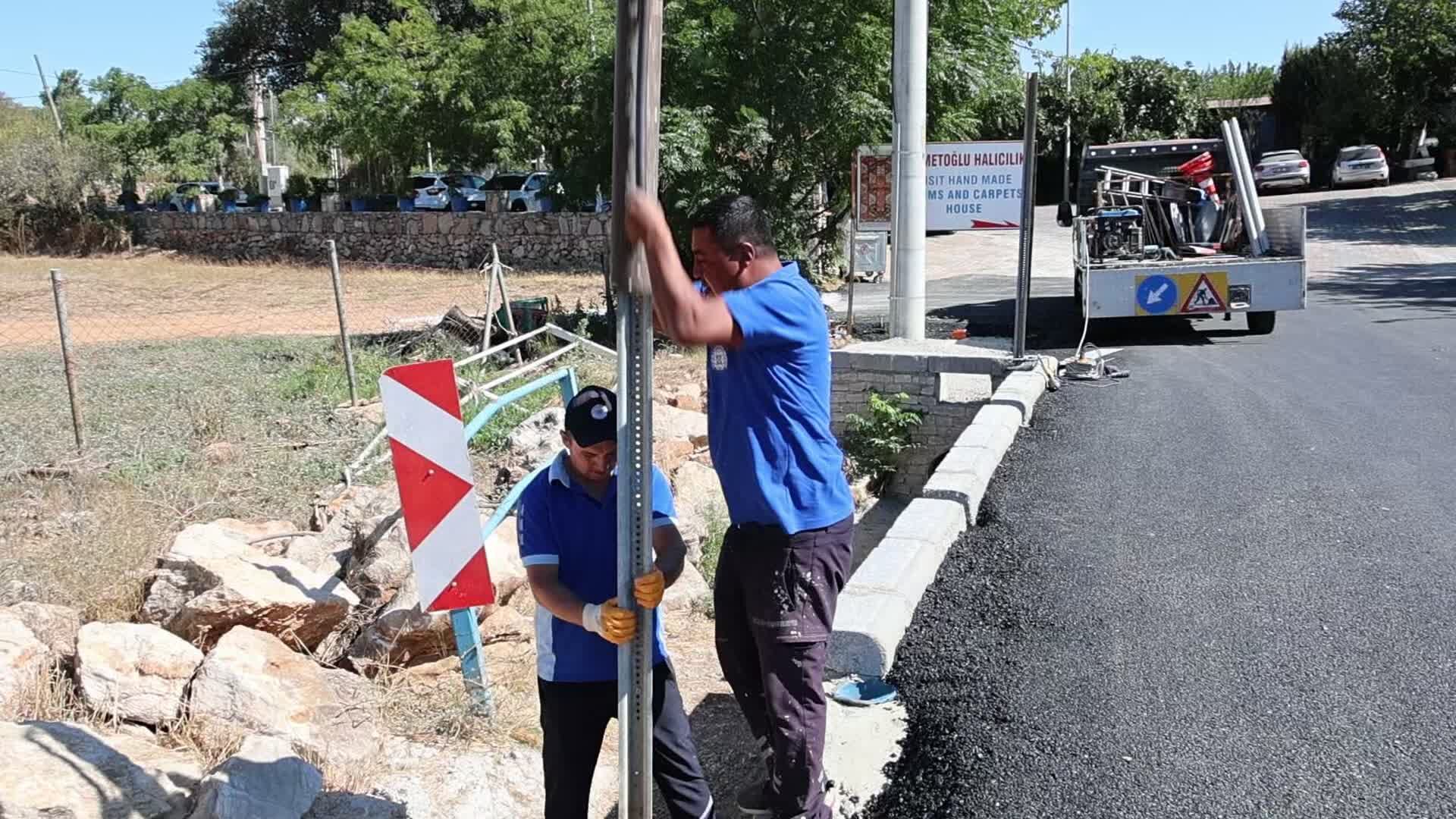 Bodrum Belediyesi, Çamlık Mahallesi'nde yol çalışmalarını tamamladı
