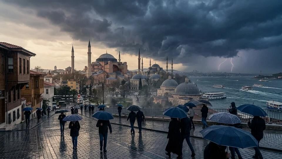 İstanbul’da Yağış Alarmı! Bu Saatlere Dikkat