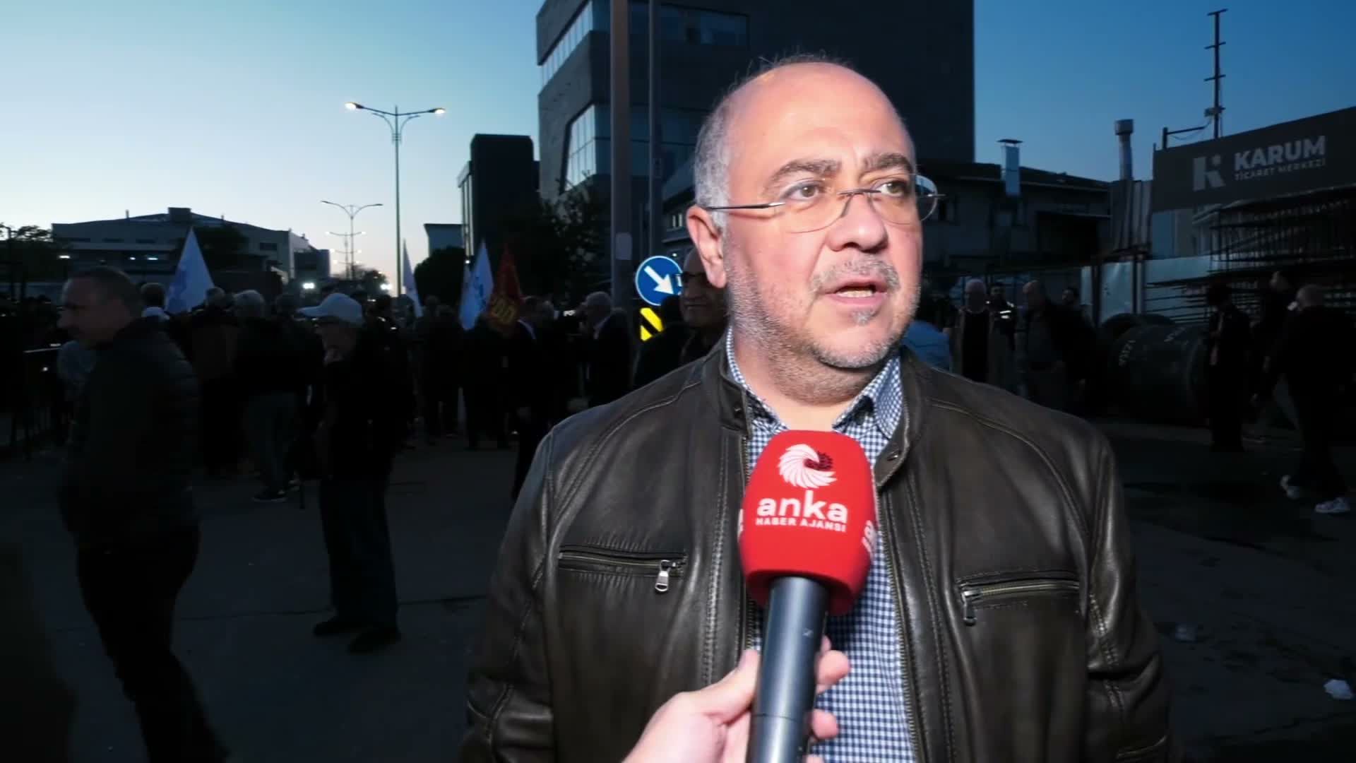 Halk TV Dayanışma Mitingi... Gökmen Karadağ: 'Halkın sesi susturulamaz'